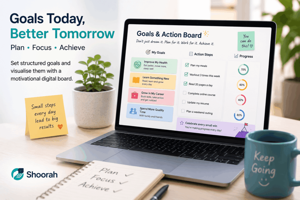 Goals & Action Board: Turn Your Dreams Into Daily Progress